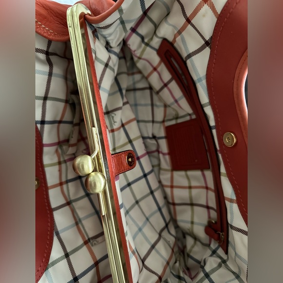 Coach Burnt Orange Leather Satchel - Picture 4 of 14